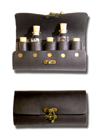 Trollfelsen Tranktasche 5er Riegelhaken schwarz